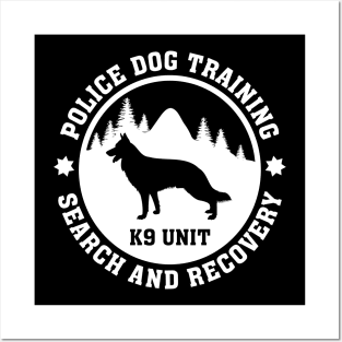 K9 Police Dog Training Posters and Art